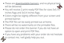 Merry Christmas Banner Printable Buffalo