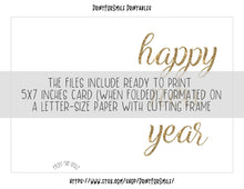 Happy New Year Card Printable