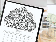 Mandala Calendar Coloring 2022 PRINTABLE