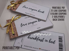 PRINTABLE Love Coupons Gift For Him Her