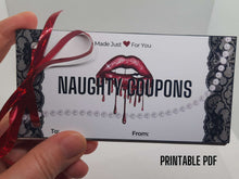 Naughty Love Coupons Printable Gift Him