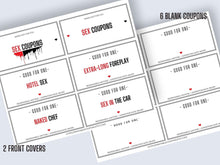 Sex Coupons Gift For Him Printable