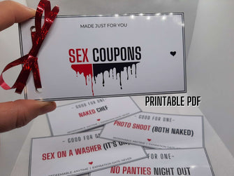 Sex Coupons Gift For Him Printable