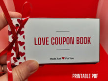 Love Coupon Book Valentine Gift Vouchers For Boyfriend Wife Girlfriend Husband Printable Last Minute