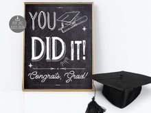 You Did It Congrats Grad Sign PRINTABLE Graduation