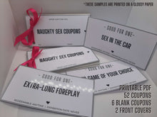 Sex Coupons Printable Gift For Him