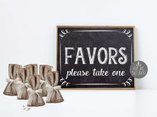 Favors Sign PRINTABLE Chalkboard