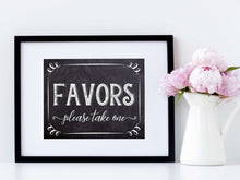 PRINTABLE Favors Sign Chalkboard