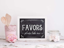 PRINTABLE Favors Sign Chalkboard