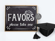 Graduation Favors Sign Chalkboard PRINTABLE 