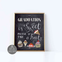 Graduation Is Sweet Please Take A Treat Sign