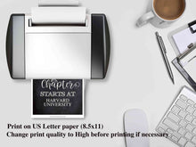 My Next Chapter Starts At Graduation Sign PRINTABLE Party Decorations Personalizable