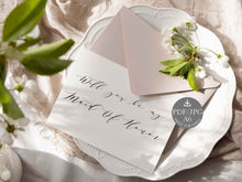 Maid Of Honor Proposal Card Will You Be My Maid Of Honor Card Wedding PRINTABLE