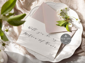 Matron Of Honor Proposal Card Will You Be My Matron Of Honor Card Wedding PRINTABLE