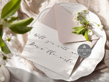 Will You Walk Me Down The Aisle Card Wedding PRINTABLE