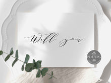 Will You Card Wedding PRINTABLE