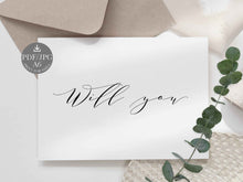 Will You Card Wedding PRINTABLE