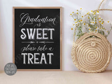 Graduation Is Sweet Please Take A Treat Sign PRINTABLE Party Decorations