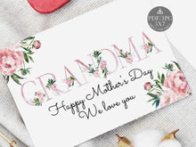 Grandma Mothers Day Card, Printable Mother's Day Card, Mother's Day Grandma