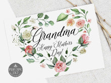 grandma mothers day card printable