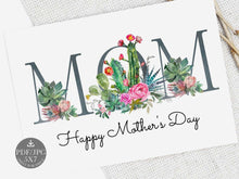 mothers day  card succulents printable