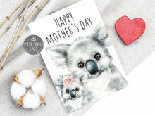 printable mothers day card koala