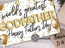 Printable Fathers Day Card For Godfather