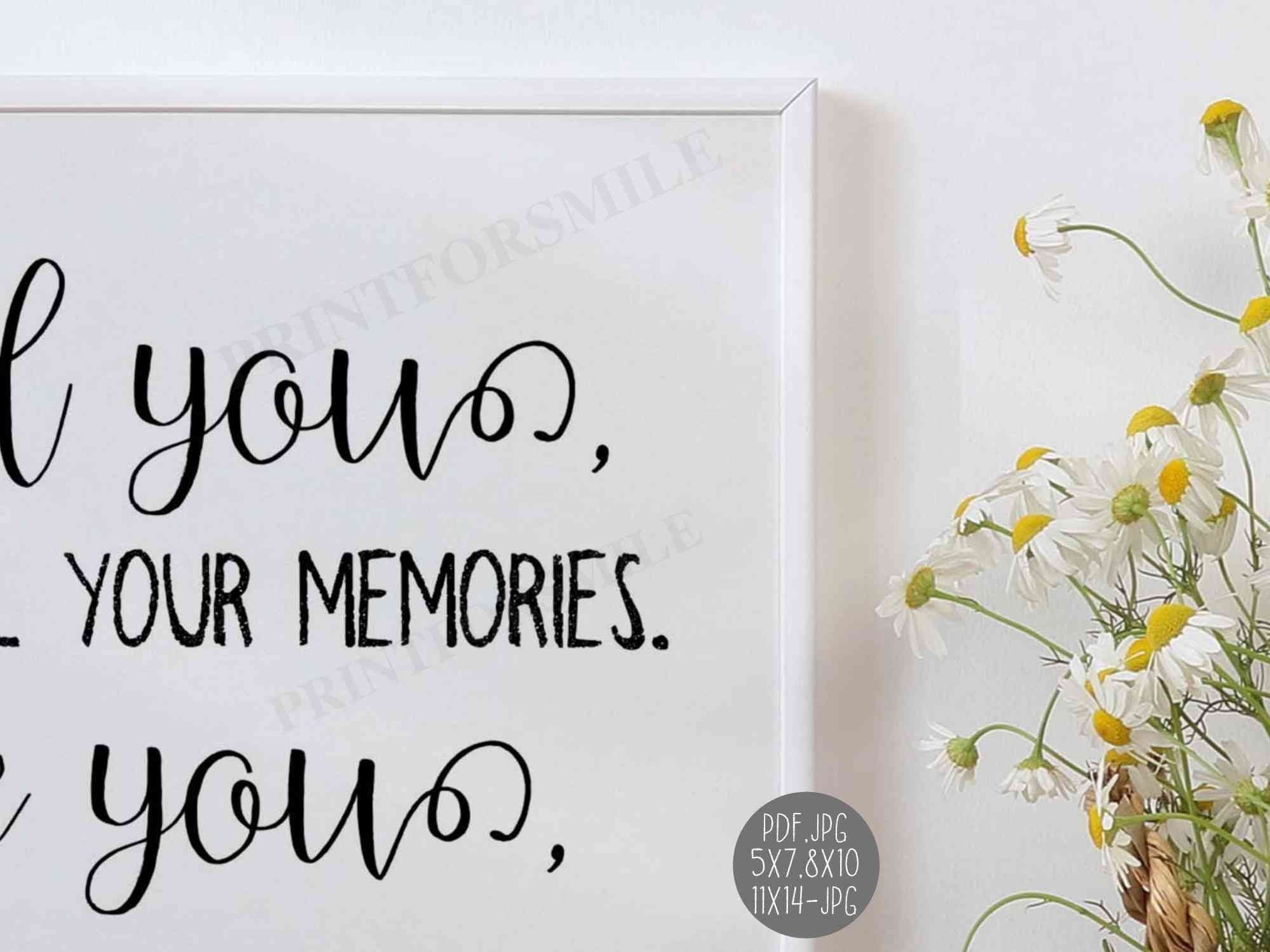 Behind You All Your Memories Sign Graduation Gift