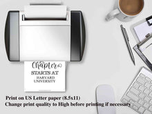 Graduation My Next Chapter Starts At Sign PRINTABLE Party Decorations Personalizable