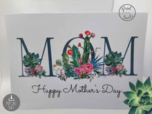 printable mothers day  card succulents