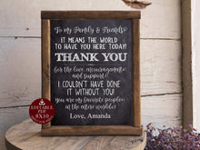 Graduation Thank You Sign PRINTABLE Party Decorations Personalizable DIY