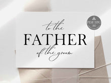 Wedding Card To Father Of The Groom Card Wedding Day Card PRINTABLE