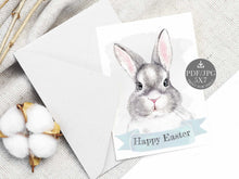 Easter Card Printable Bunny Happy