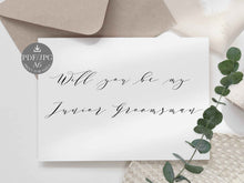 Junior Groomsman Proposal Card Will You Be My Junior Groomsman Card Wedding PRINTABLE