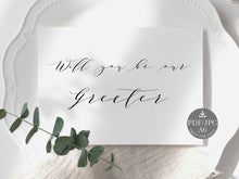 Greeter Proposal Card Will You Be Our Greeter Card Wedding PRINTABLE