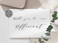 Officiant Proposal Card Will You Be Our Officiant Card Wedding PRINTABLE