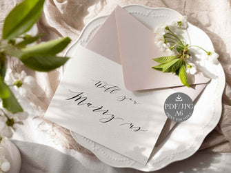 Will You Marry Us Card Wedding PRINTABLE