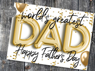 fathers day card printable