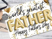 Printable Fathers Day Card For Father