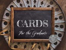 Cards For The Graduate Sign PRINTABLE Chalkboard