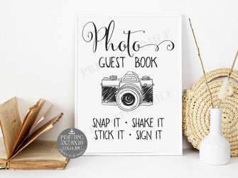 Photo Guest Book Sign Graduation PRINTABLE