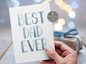 Best dad ever card