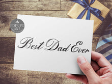 best dad ever card printable