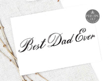 best dad ever card printable