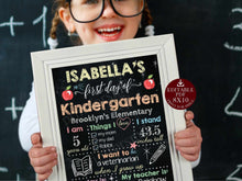 editable first day of school sign