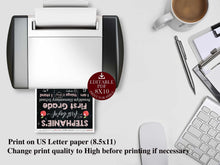 First Day Of School Sign Editable PRINTABLE Template PDF Girl