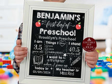 editable first day of school sign