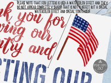 Veterans Day Card Digital PRINTABLE