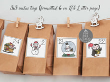 Advent Calendar PRINTABLE For Kids Numbers