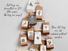 Advent Calendar PRINTABLE For Kids Numbers